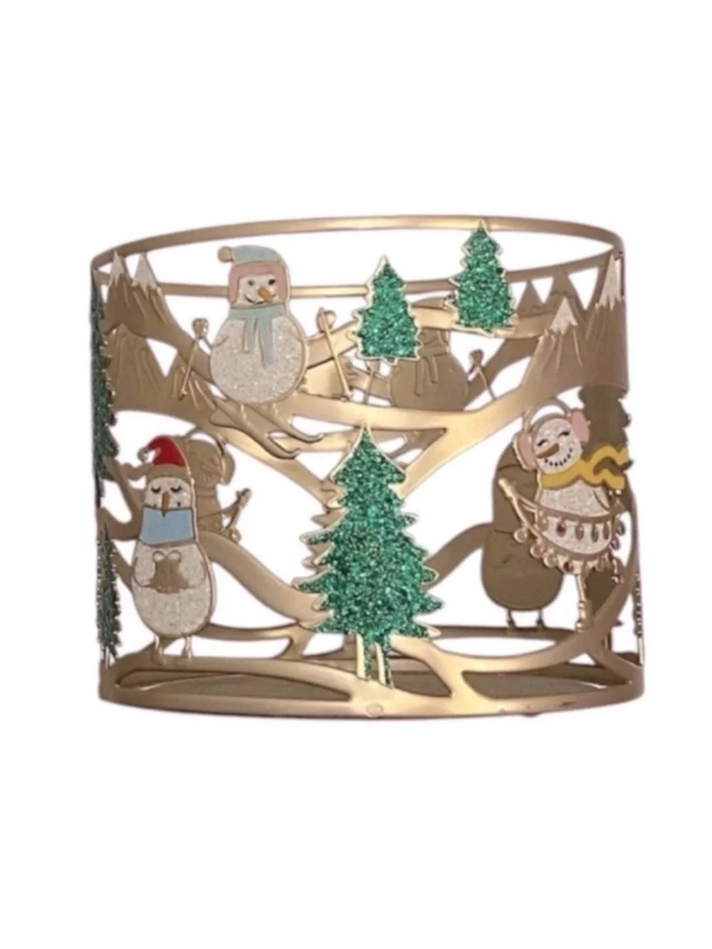 Winter Themed Candle Holder - Picture 2 of 3